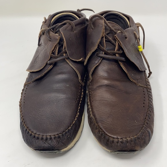 Visvim FBT Brown Elk Leather Men's Size 10 Distressed - Picture 2 of 11